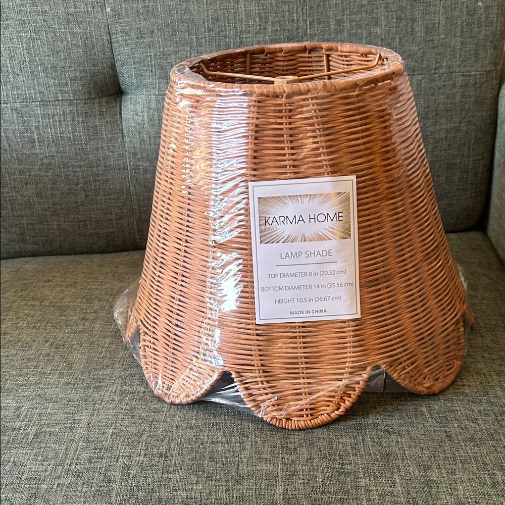 Aroma Home Natural Wicker Lamp Shade